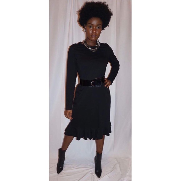 Zara Dresses & Skirts - Zara Black Ruffled Dress